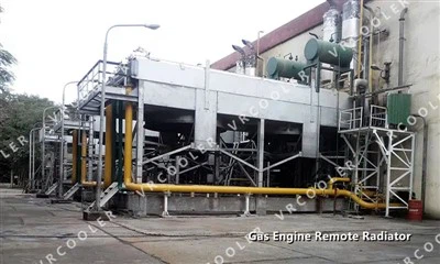 Radiador remot del motor de gas CAT
